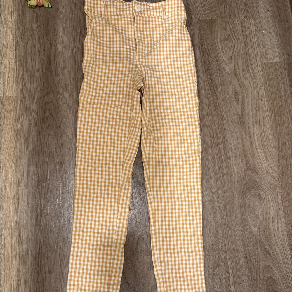 Garage Tan Checkered Pants